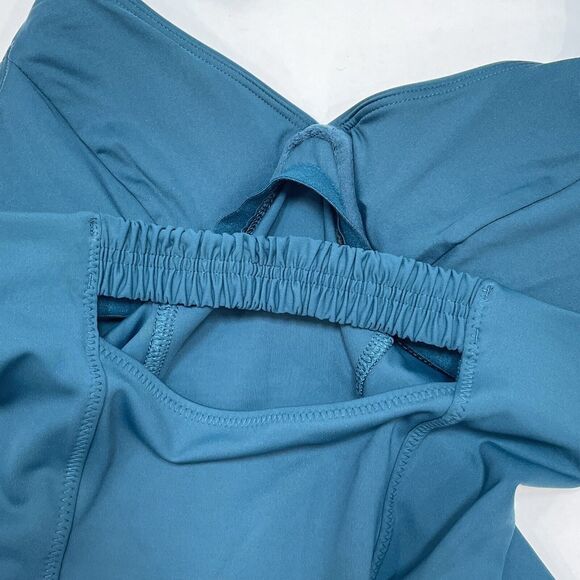Athleta Sculpted Halter Tankini Top Size 32 B/C Green Bathing Suit Swimwear NEW - Picture 5 of 10